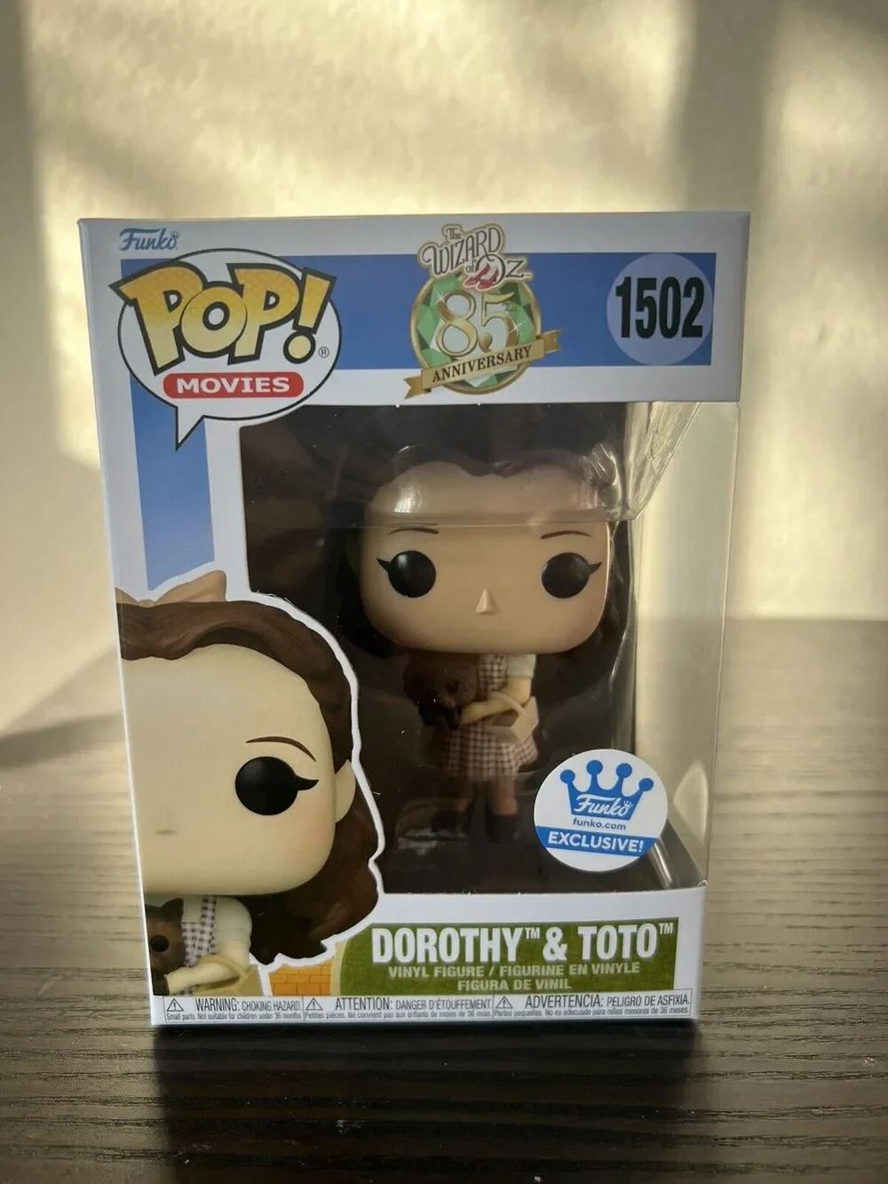 VAULTED EXCLUSIVE SEPIA Dorothy & Toto Funko Pop #1502 Wizard of Oz Movies Films